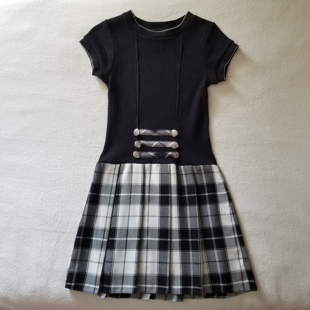 Sweet Heart Rose Plaid Dress
